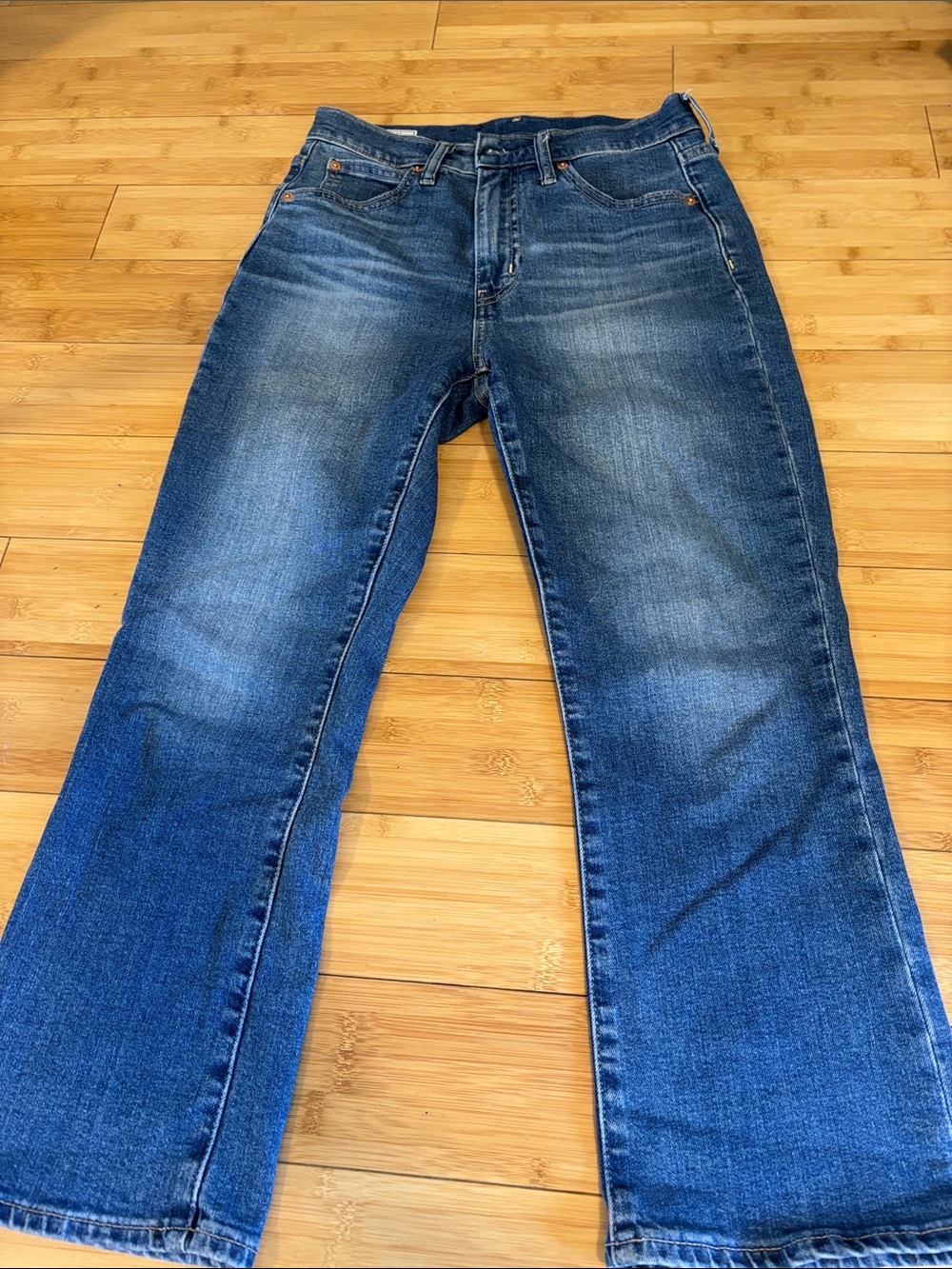 GAP Women’s Kick Fit High Rise Jeans in Dark Blue Denim